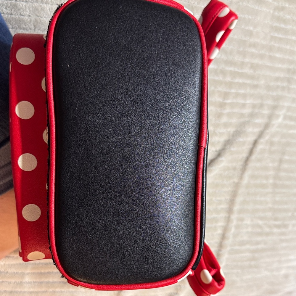 Loungefly Disney Red and White Polka Dot Kids Backpack - Picture 4 of 4